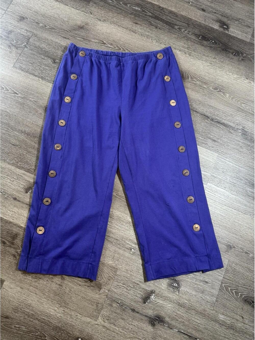 Soft Surroundings Womens Wide Leg Haana Pants Pull On Lounge Stretch Size XL